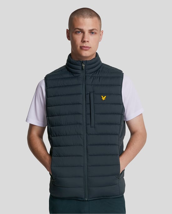 Lyle & Scott Sports Leichte Pufferjacke – Marineblau - Image 1