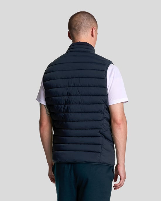 Lyle & Scott Sports Leichte Pufferjacke – Marineblau - Image 3