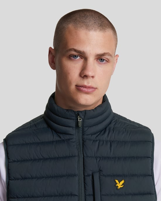 Lyle & Scott Sports Leichte Pufferjacke – Marineblau - Image 4