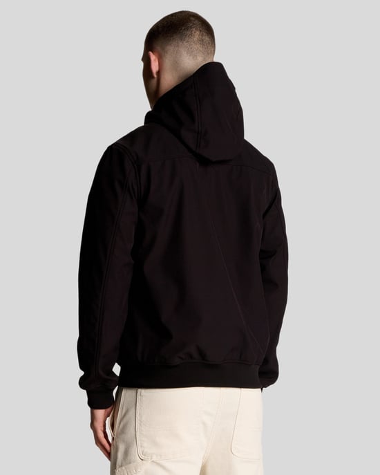 Lyle & Scott Softshelljacke mit Netzfutter – Schwarz - Image 3