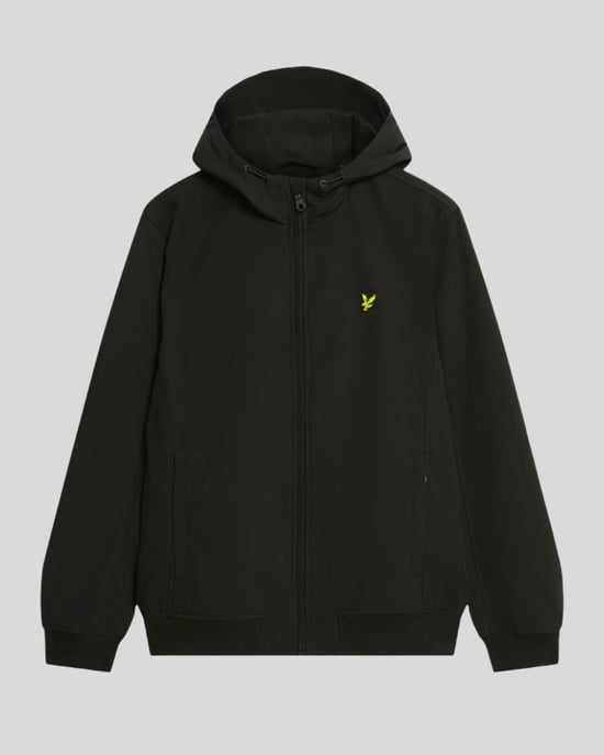 Lyle & Scott Softshelljacke mit Netzfutter – Schwarz - Image 5