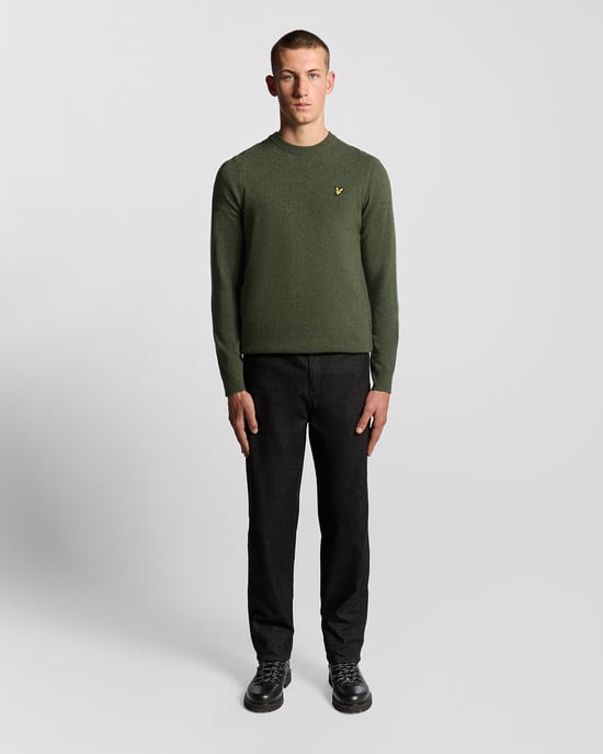 Lyle & Scott – Rundhalspullover aus Lammwollmischung – Grün - Image 2
