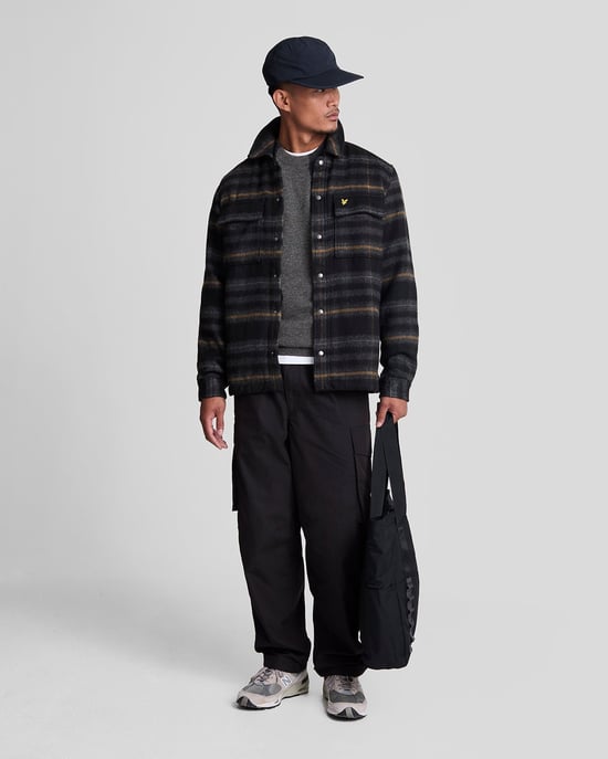 Lyle & Scott – Pullover aus Lammwollmischung mit Rundhalsausschnitt – Grau - Image 2
