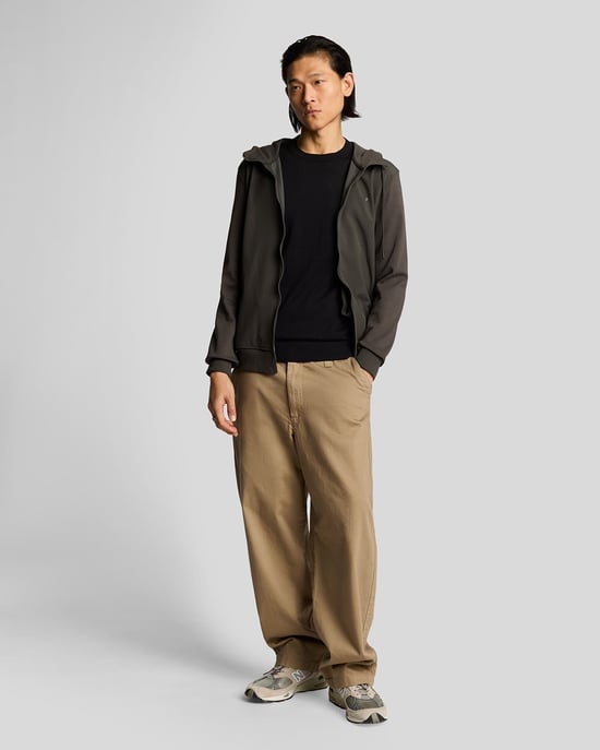 Lyle & Scott – Rundhalspullover aus superfeiner Baumwolle – Schwarz - Image 2