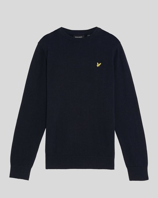Lyle & Scott Jungen-Baumwollpullover mit Rundhalsausschnitt - Marineblau - Image 3