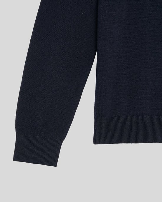 Lyle & Scott Jungen-Baumwollpullover mit Rundhalsausschnitt - Marineblau - Image 5