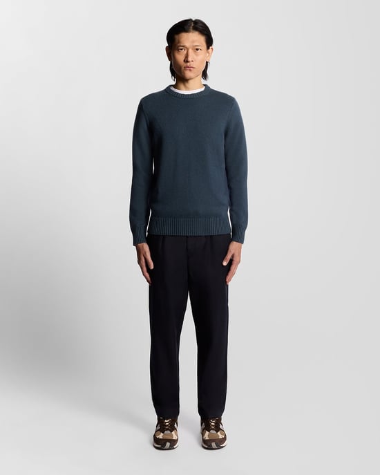 Lyle & Scott – Rundhalspullover aus Wollmischung – Schwarz - Image 2