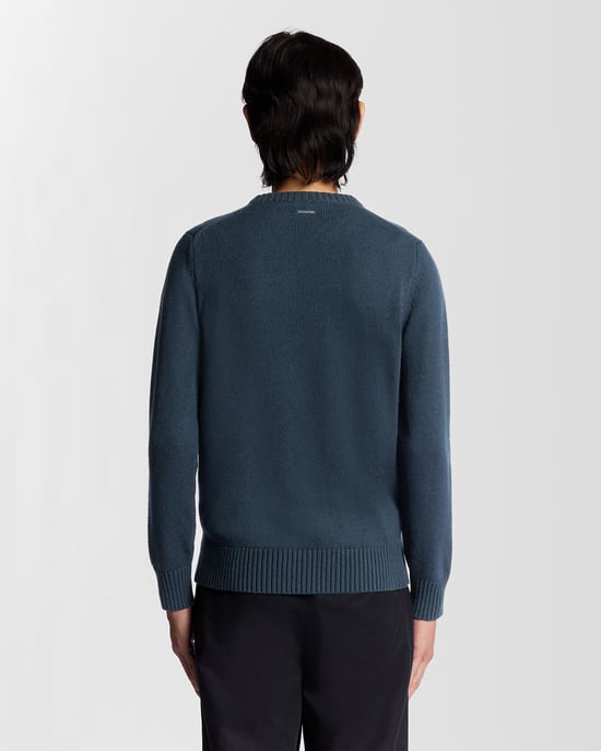 Lyle & Scott – Rundhalspullover aus Wollmischung – Schwarz - Image 4