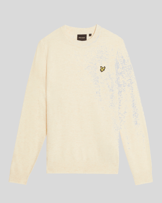 Lyle & Scott Lambswool-Mischung Rundhals-Pullover - Weiß - Image 5