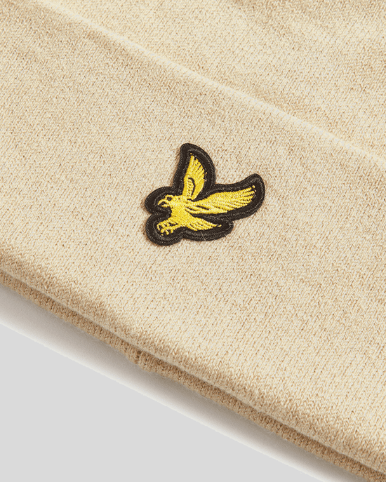 Lyle & Scott Beanie aus Merinowollmischung - Grau - Image 3