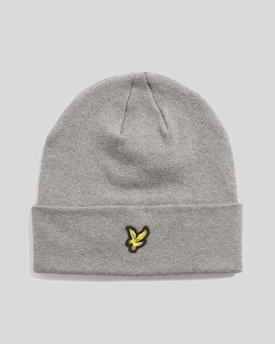 Lyle & Scott Beanie aus Merinowollmischung - Grau - Image 1