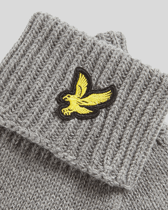 Lyle & Scott Handschuhe aus Merinowollmischung - Grau - Image 2