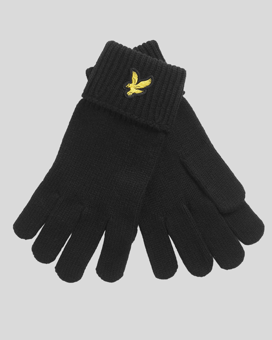 Lyle & Scott Handschuhe aus Merinowollmischung - Schwarz - Image 1
