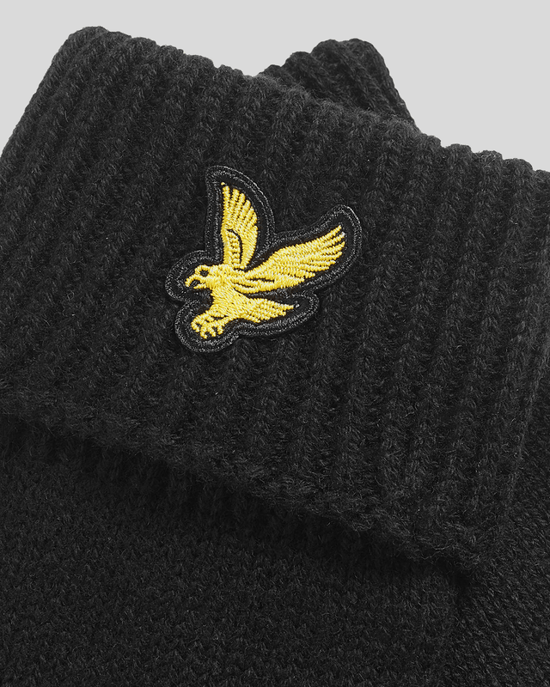 Lyle & Scott Handschuhe aus Merinowollmischung - Schwarz - Image 2