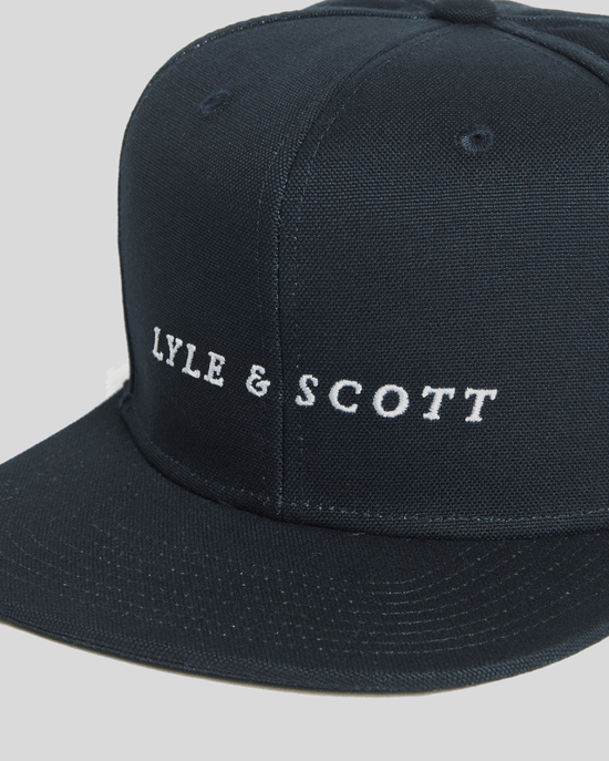 Lyle & Scott Baseballkappe mit Logo-Schriftzug – Marineblau - Image 3