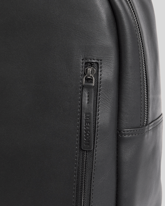 Lyle & Scott Lederrucksack - Schwarz - Image 3