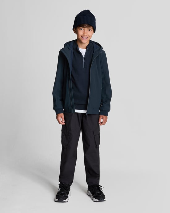Lyle & Scott Jungen-Pullover mit 1/4-Reißverschluss, Marineblau - Image 2
