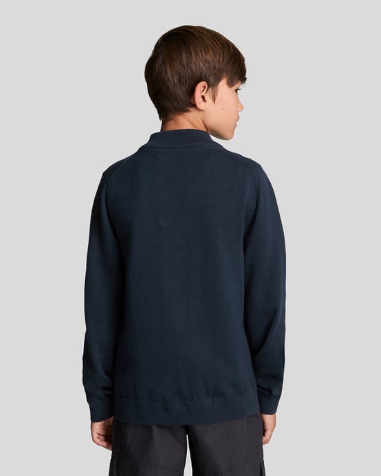 Lyle & Scott Jungen-Pullover mit 1/4-Reißverschluss, Marineblau - Image 3