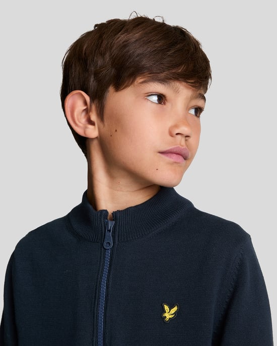 Lyle & Scott Jungen-Pullover mit 1/4-Reißverschluss, Marineblau - Image 4