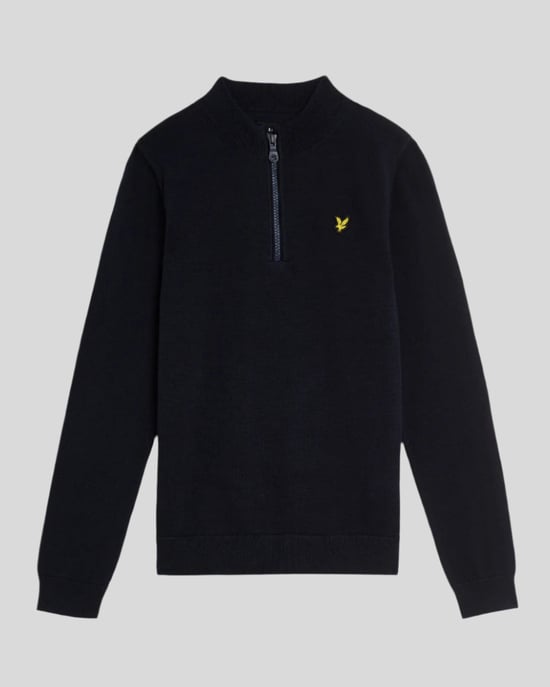 Lyle & Scott Jungen-Pullover mit 1/4-Reißverschluss, Marineblau - Image 5