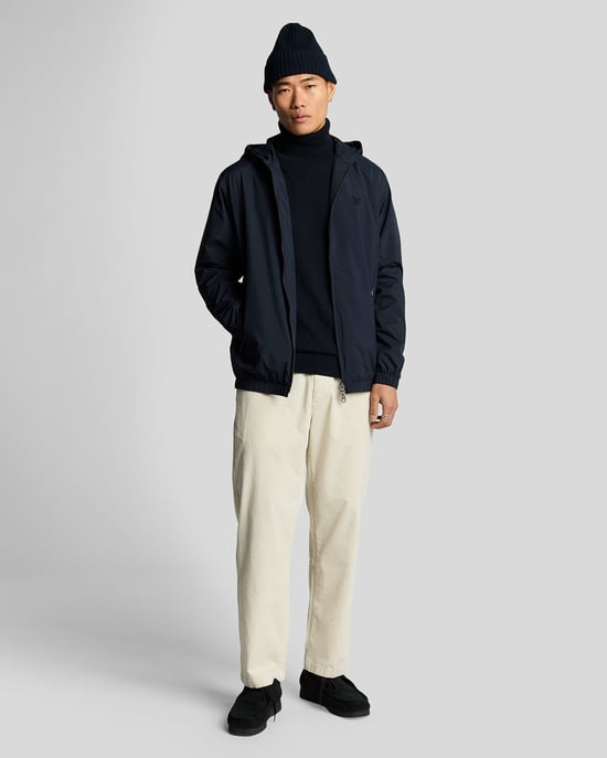 Lyle & Scott Rollkragenpullover aus Baumwoll-Merinowolle – Marineblau - Image 2