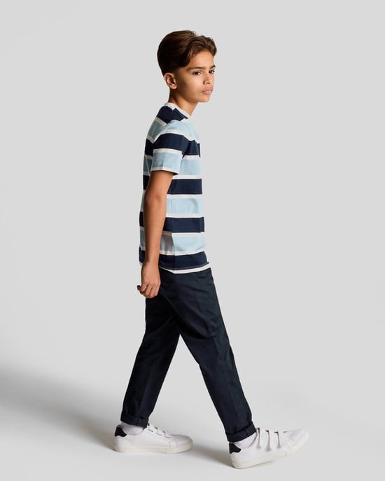 Lyle & Scott Jungen Gerade geschnittene Chino - Marineblau - Image 2