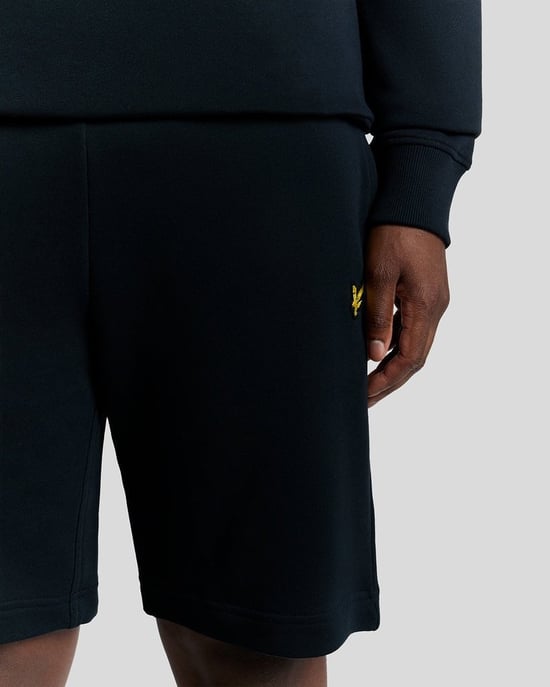 Lyle & Scott Baumwoll-Sweatshorts – Marineblau - Image 3