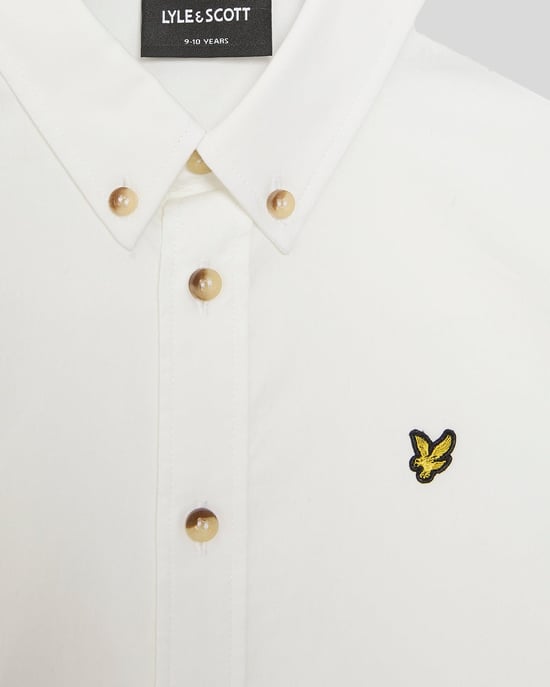 Lyle & Scott Popeline-Hemd für Jungen – Weiß - Image 2