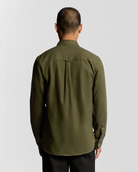 Lyle & Scott Button-Down-Flanellhemd - Grün - Image 4