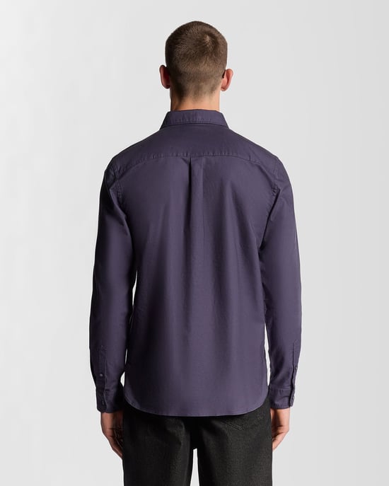 Lyle & Scott Baumwollhemd mit Knopfleiste - Grau - Image 4
