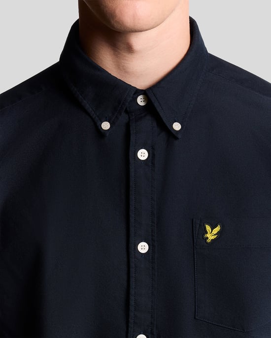 Dunkelblaues Langarmhemd von Lyle & Scott - Image 3