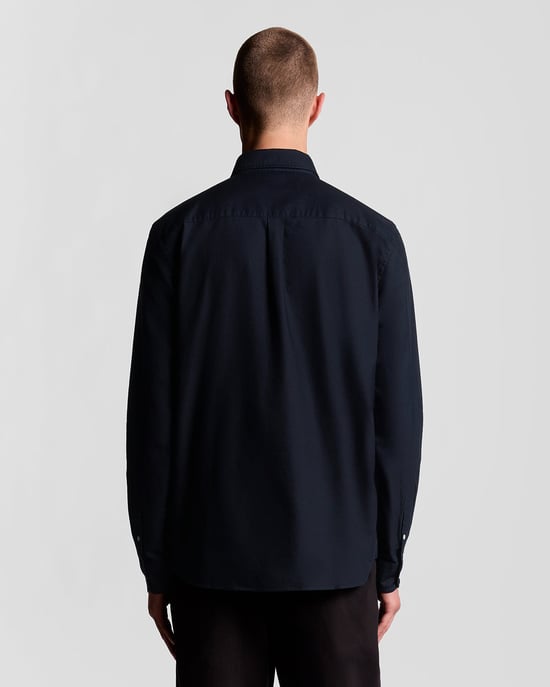 Dunkelblaues Langarmhemd von Lyle & Scott - Image 4