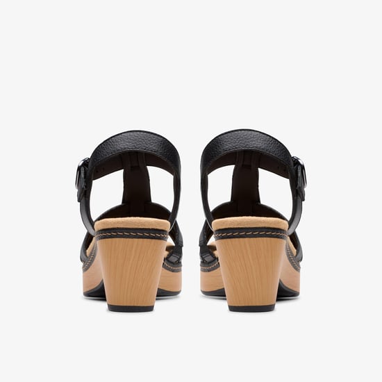 Seannah Madi schwarze Leder-Sandalen - Image 5