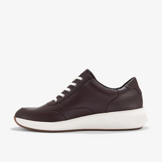 Un Rio Zip Burgundy Leder Sneakers - Image 2