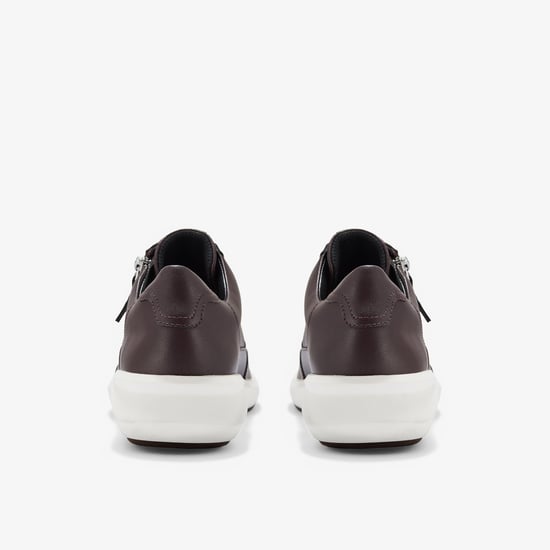 Un Rio Zip Burgundy Leder Sneakers - Image 5