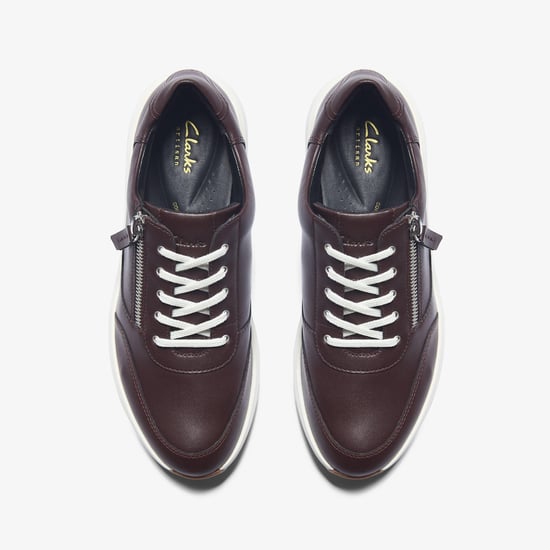 Un Rio Zip Burgundy Leder Sneakers - Image 6