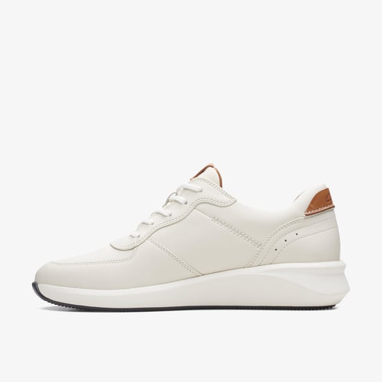 Un Rio Sprint Weiß Kombination Leder Sneakers - Image 2