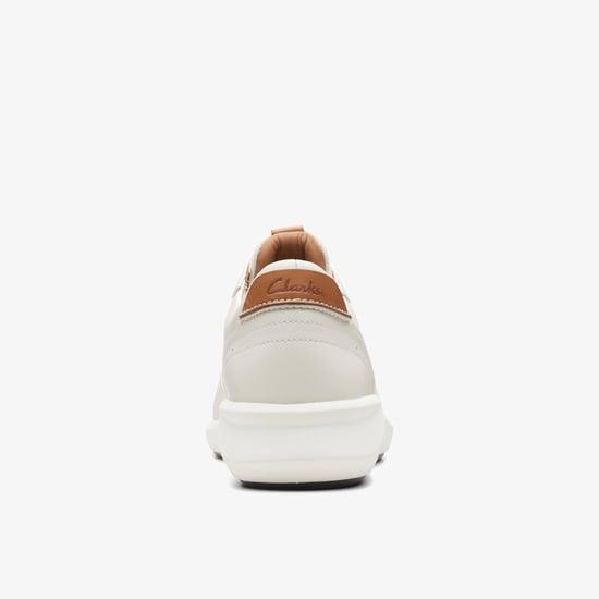 Un Rio Sprint Weiß Kombination Leder Sneakers - Image 5