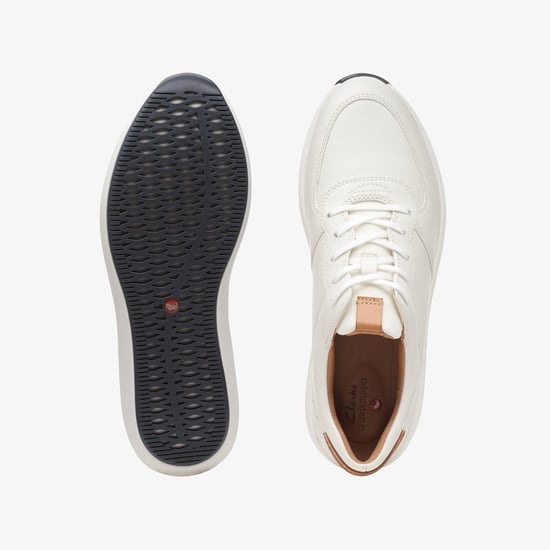 Un Rio Sprint Weiß Kombination Leder Sneakers - Image 6