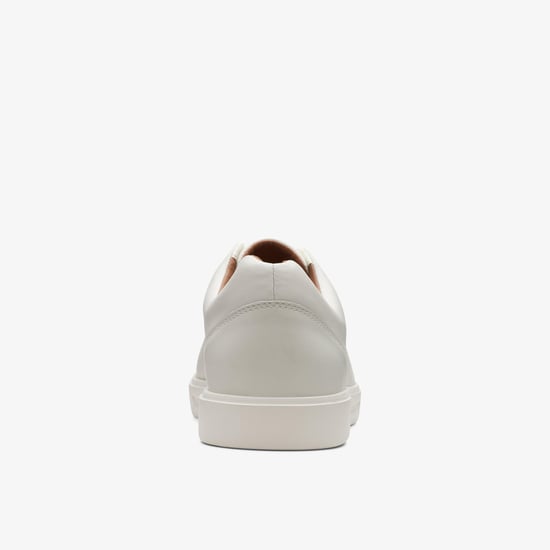 Un Costa Spitzen Weiß Leder Sneaker - Image 5