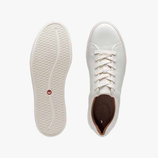 Un Costa Spitzen Weiß Leder Sneaker - Image 6