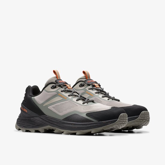 Stanway Schnürung Khaki Kombination Sneakers - Image 4