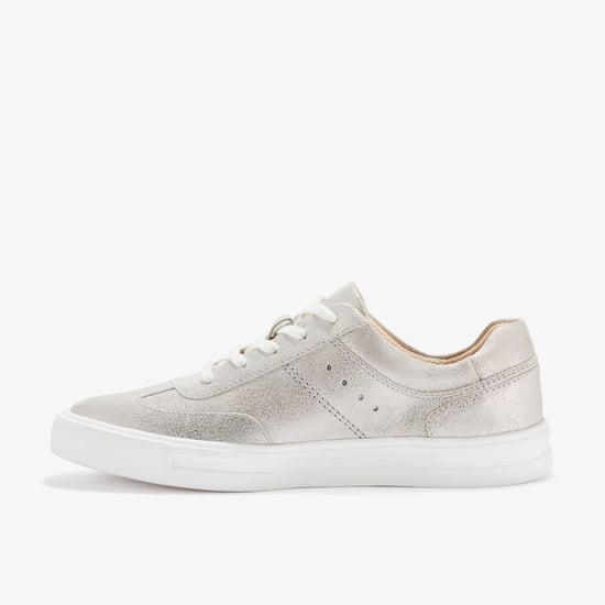 Makea Court Metallic Leder Schuhe - Image 3