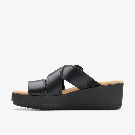 Wrenly Jane Schwarze Leder-Sandalen - Image 2