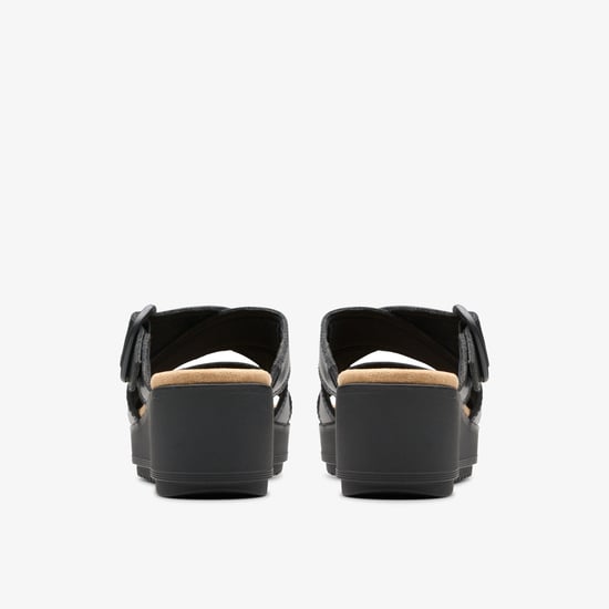 Wrenly Jane Schwarze Leder-Sandalen - Image 5