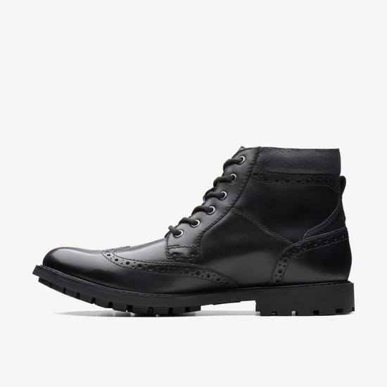 Curington Rise Schwarze Glattlederstiefel - Image 2