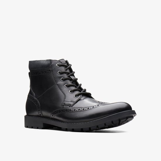 Curington Rise Schwarze Glattlederstiefel - Image 3