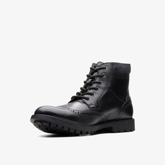 Curington Rise Schwarze Glattlederstiefel - Image 4
