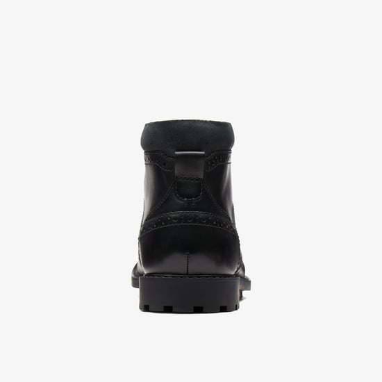 Curington Rise Schwarze Glattlederstiefel - Image 5