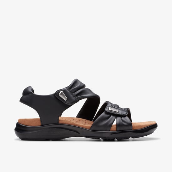 Kitly Ave Schwarze Leder-Sandalen - Image 1